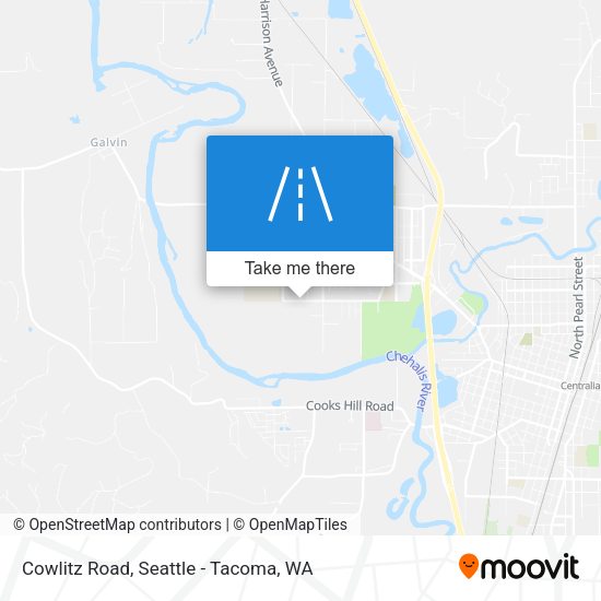 Mapa de Cowlitz Road