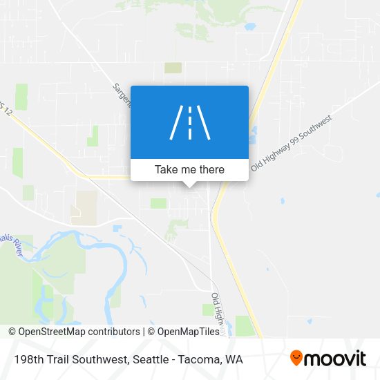 198th Trail Southwest map