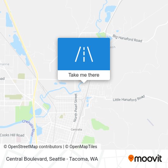 Central Boulevard map