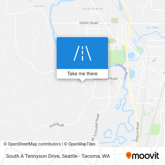 South A Tennyson Drive map