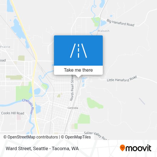 Ward Street map