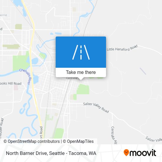 North Barner Drive map
