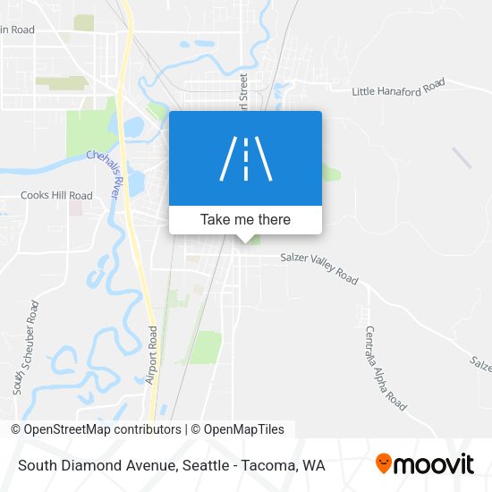 South Diamond Avenue map