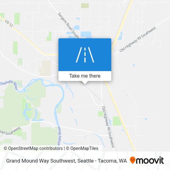 Grand Mound Way Southwest map