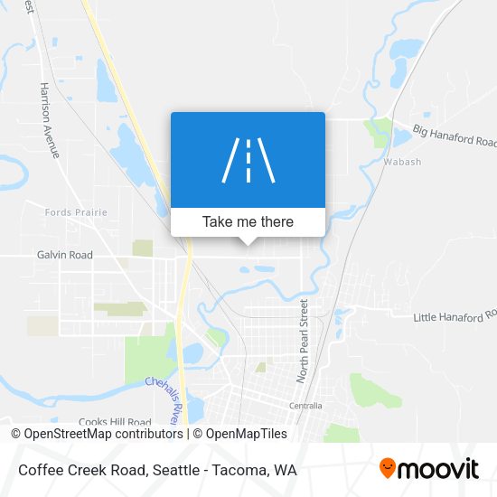 Mapa de Coffee Creek Road