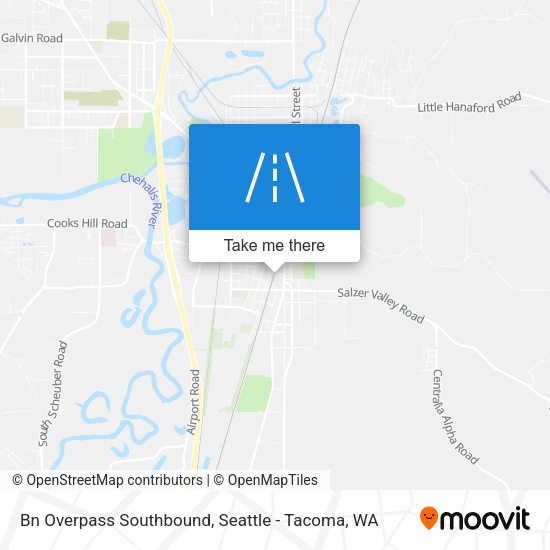 Mapa de Bn Overpass Southbound