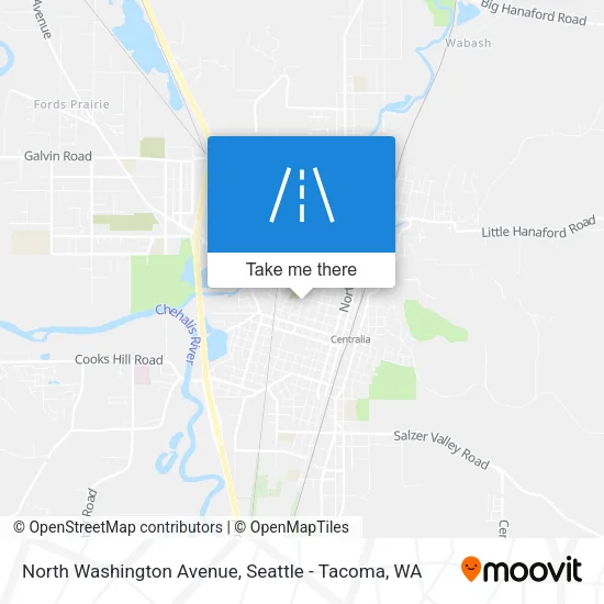 North Washington Avenue map