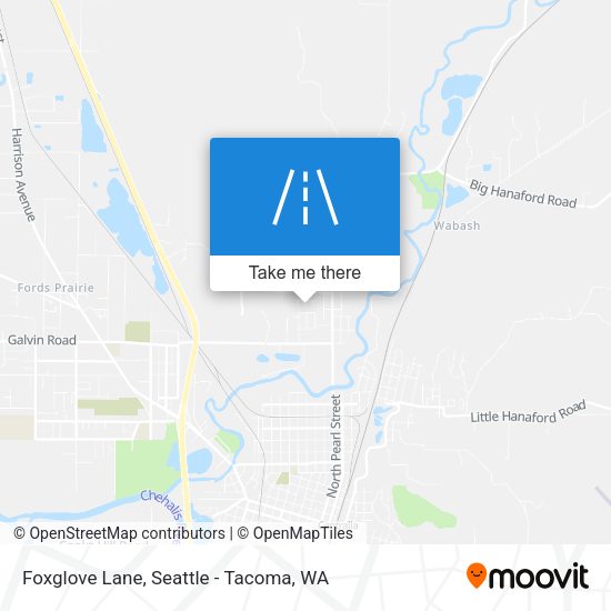 Foxglove Lane map
