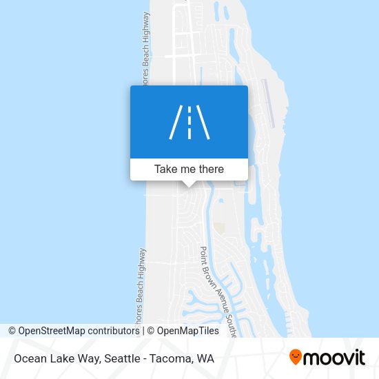 Ocean Lake Way map