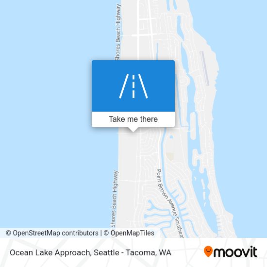 Ocean Lake Approach map