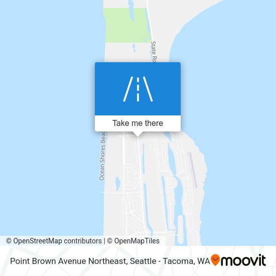 Point Brown Avenue Northeast map