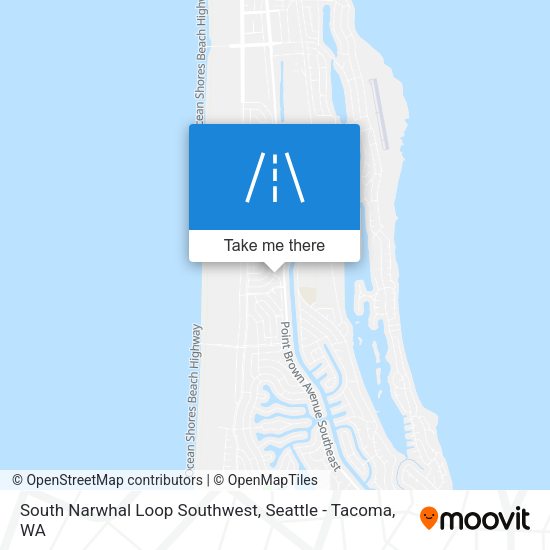 South Narwhal Loop Southwest map