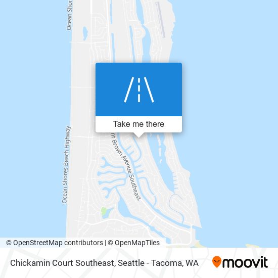 Chickamin Court Southeast map