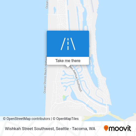 Wishkah Street Southwest map