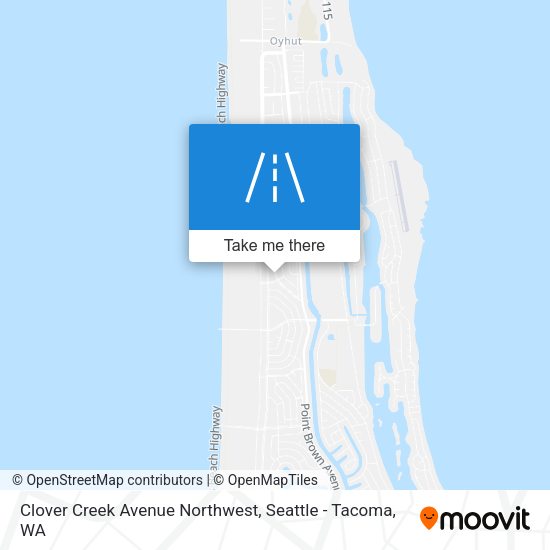 Mapa de Clover Creek Avenue Northwest