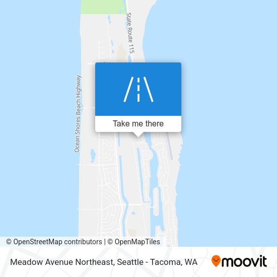 Meadow Avenue Northeast map