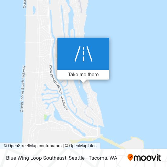 Mapa de Blue Wing Loop Southeast