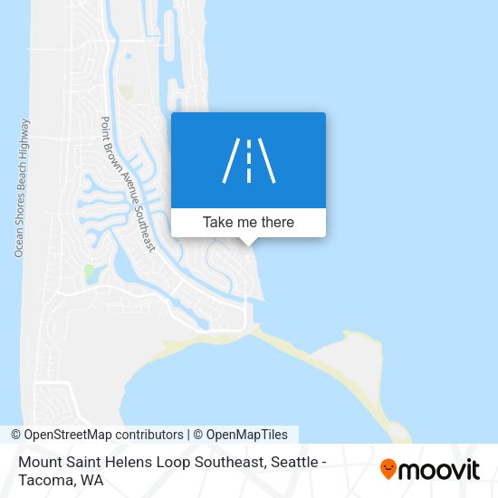 Mount Saint Helens Loop Southeast map