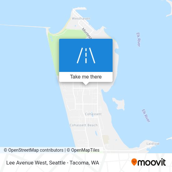 Lee Avenue West map