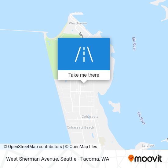 West Sherman Avenue map
