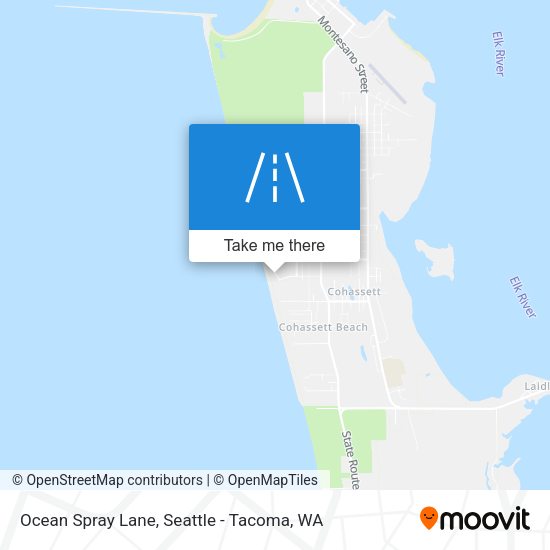 Ocean Spray Lane map
