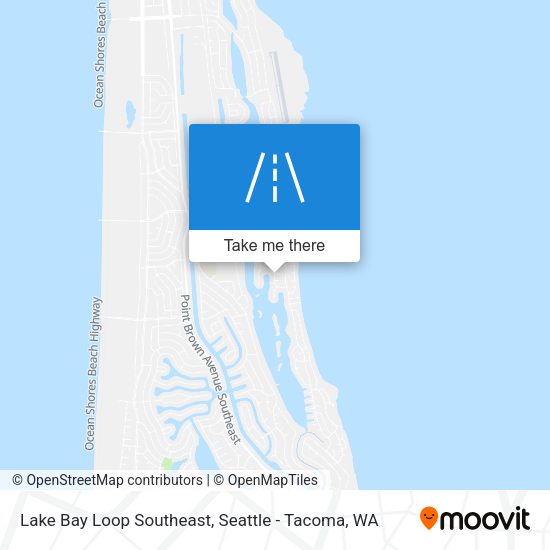 Mapa de Lake Bay Loop Southeast