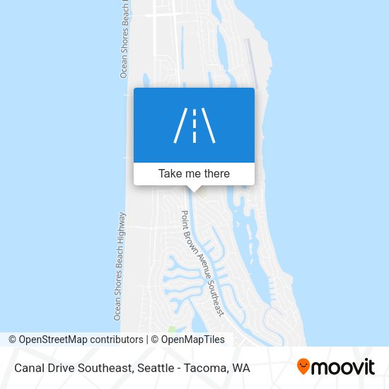 Canal Drive Southeast map