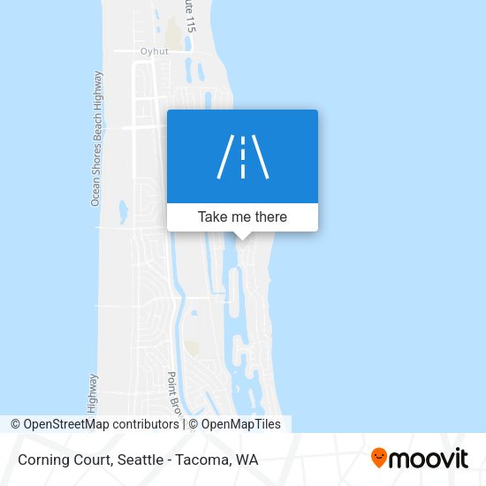 Corning Court map