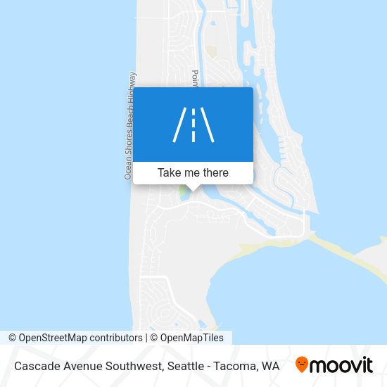 Cascade Avenue Southwest map