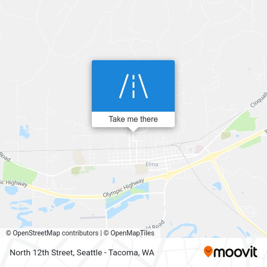North 12th Street map