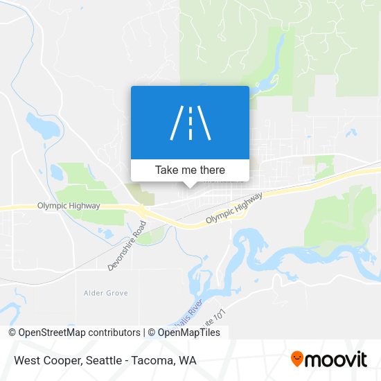 West Cooper map