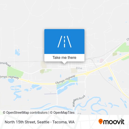 Mapa de North 15th Street