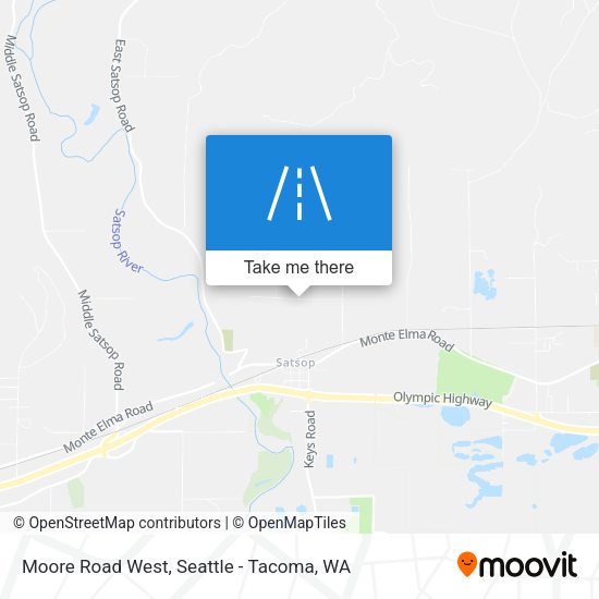 Moore Road West map