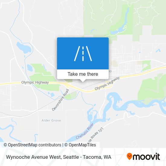 Wynooche Avenue West map