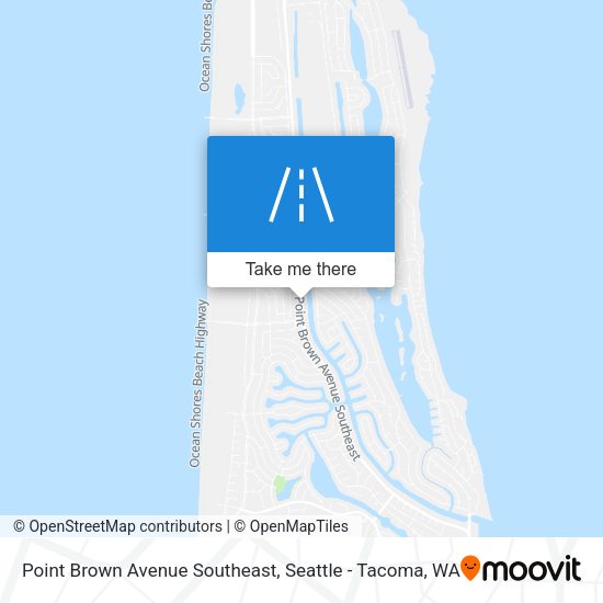 Point Brown Avenue Southeast map