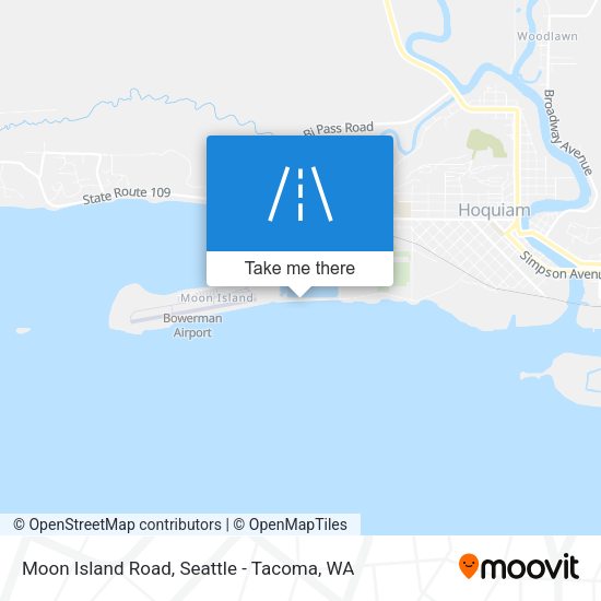 Moon Island Road map