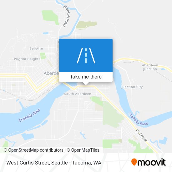 West Curtis Street map