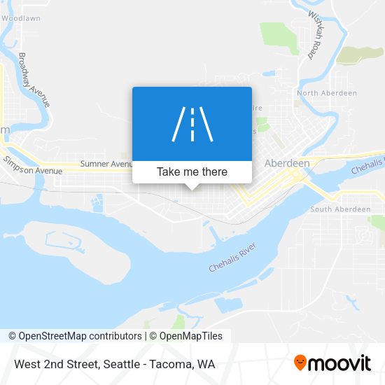 Mapa de West 2nd Street