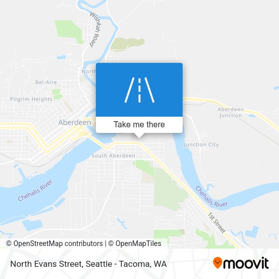 North Evans Street map