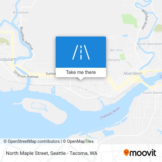 North Maple Street map