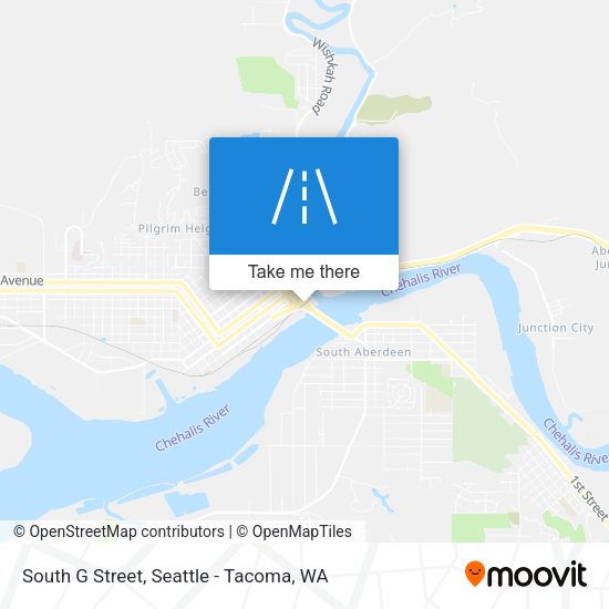 South G Street map