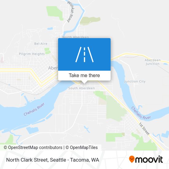 North Clark Street map