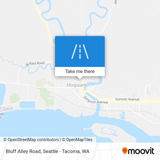 Bluff Alley Road map