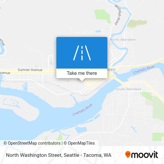 North Washington Street map