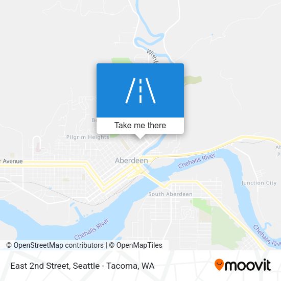 East 2nd Street map