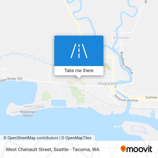 West Chenault Street map