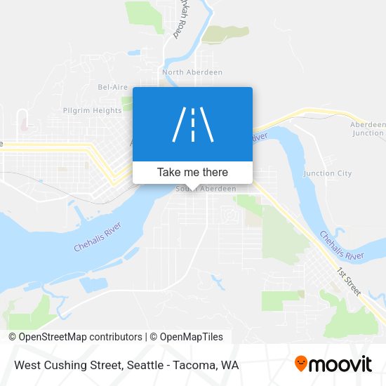Mapa de West Cushing Street