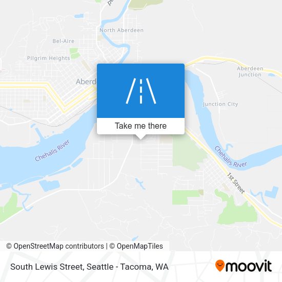 South Lewis Street map