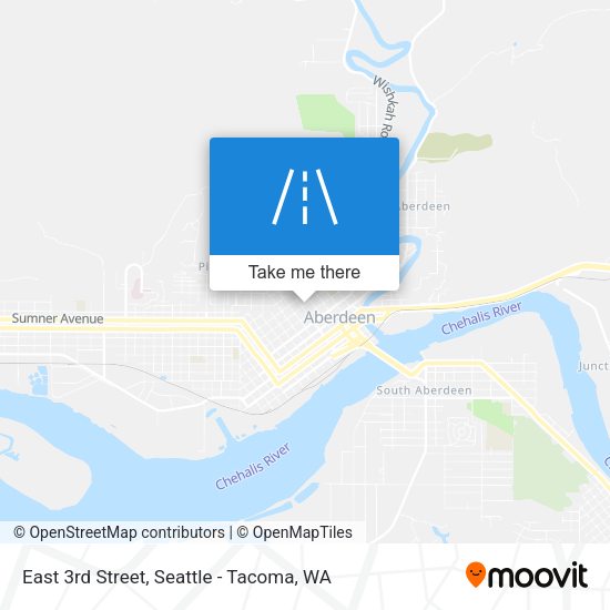East 3rd Street map