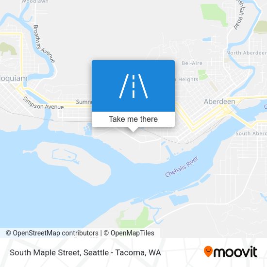 South Maple Street map